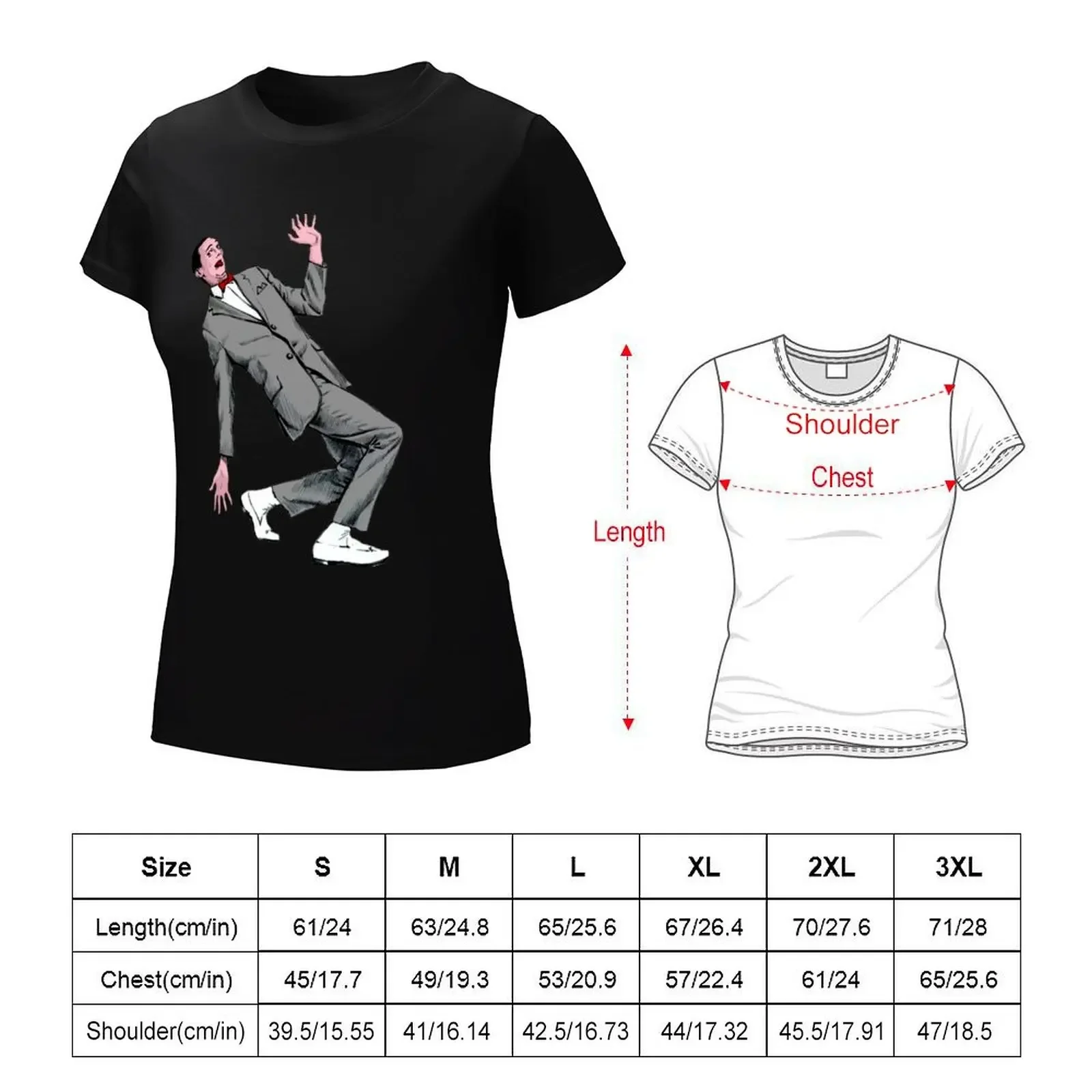 Paul Reubens American Actor T-shirt kawaii clothes plus size tops graphics workout t shirts for Women