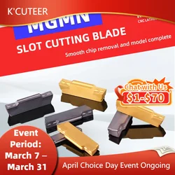 Outils de tour à métaux CNC avec insert en carbure, inserts rainurés, MGMN, MRMN, MGMN150, 200, 250, 300, 400, 500/600, JC700, H01KT60, PC9030, YZ6020, 10 pièces