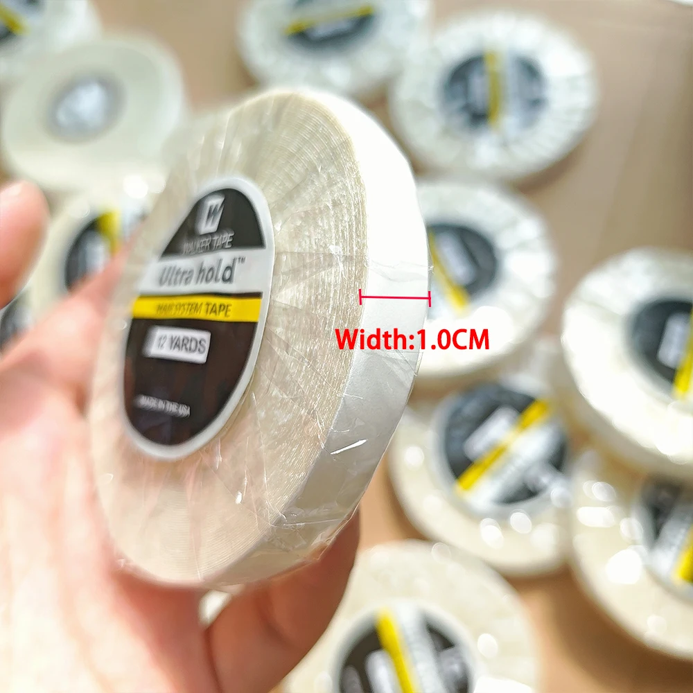 

12yards1.0cm 1Roll Lace Front Wig Tape Waterproof Strong Adhesive Double Sided Lace Wigs Tape Lace Front Tapes Hairpiece Tapes