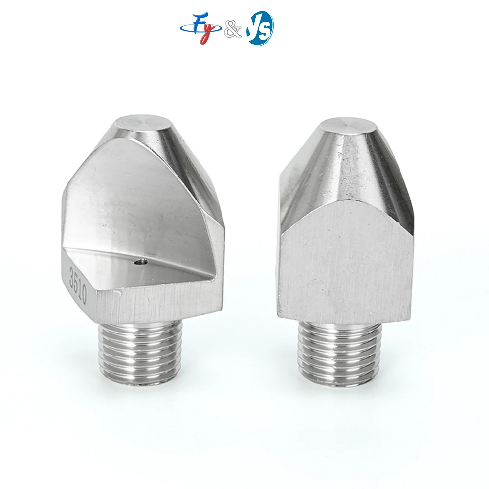 P Series High Pressure Jet Spray Nozzles SS Narrow-Angle Flat Fan Nozzle for Industrial Cleaning Conveyor Flushing Water