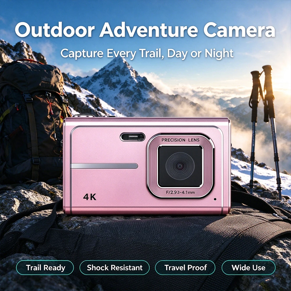 Student Pocket Digital Camera Compact CCD Camera Easy Operation For Daily Moments Recording