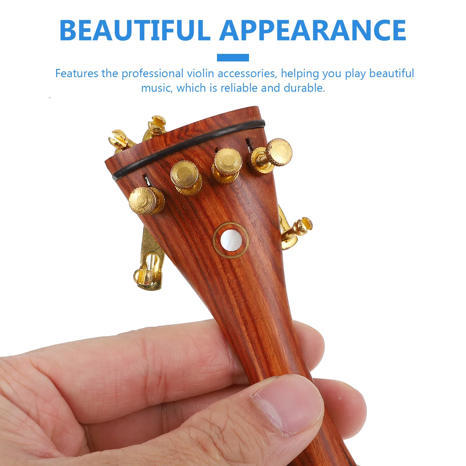 

Wooden Violin Accessories Durable Parts Replacement Chin Wooden Violin Repair Accessories Rest Pegs Screw Music Instrument