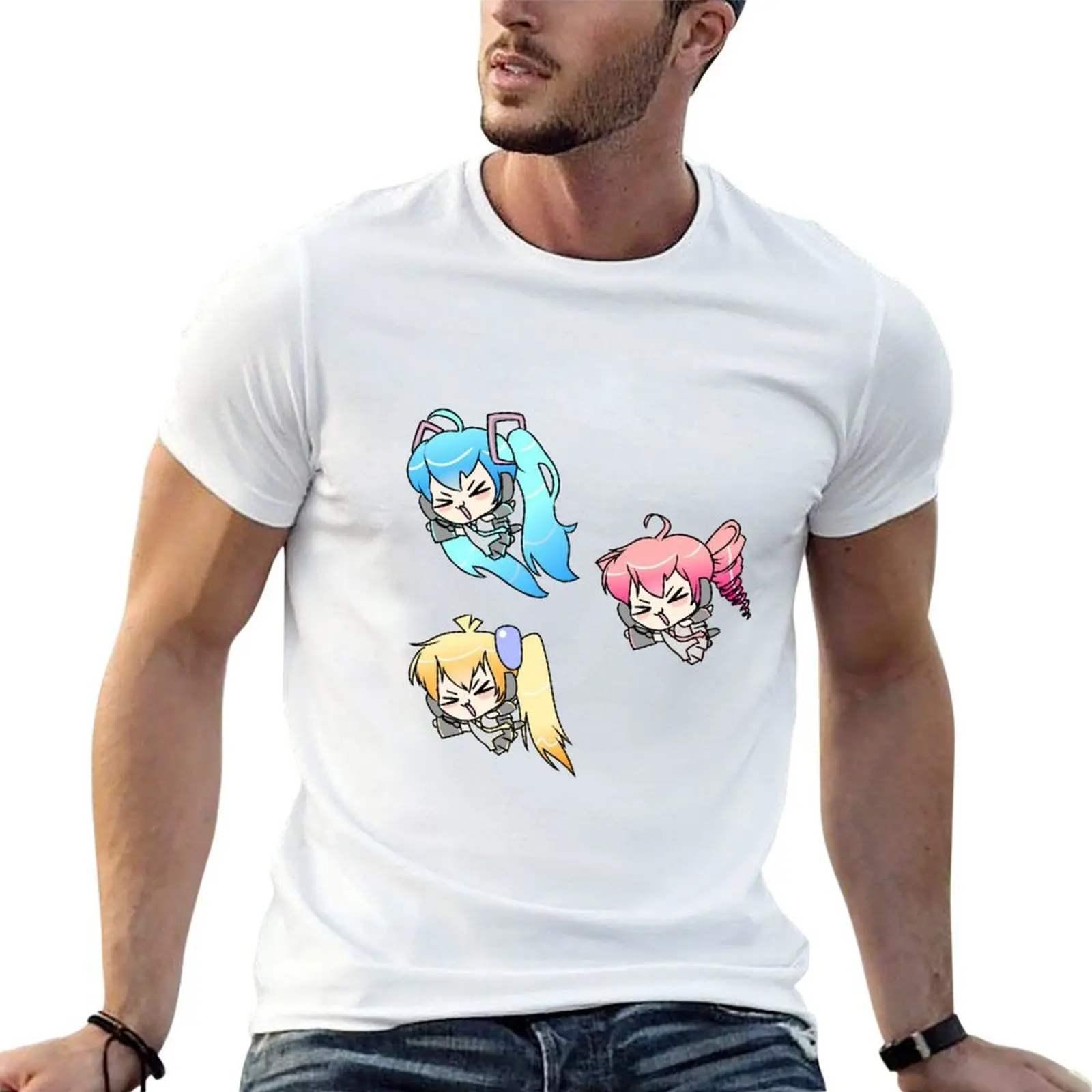 

Chibi Triple Baka Squad T-Shirt t shirts cotton 100% man t shirt designer anime tshirt T-shirt