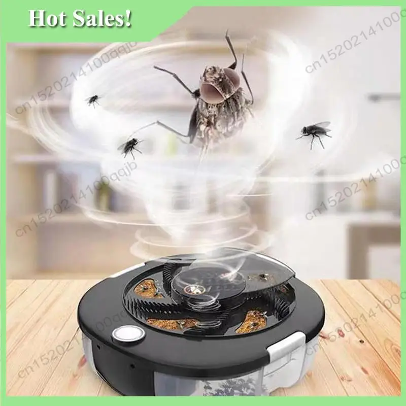 

-FDDT USB Electric Fly Trap With Baits Automatic Mosquito Catcher Household Fly Catcher For Home Kitchen Garden