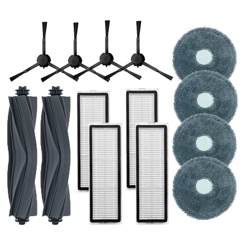 Roller Brush Side Brush HEPA Filter Mop Cloth Rags Replacement Vacuum Cleaner Parts For Dreame L10S Pro / RLS6L / Xiaomi S10+