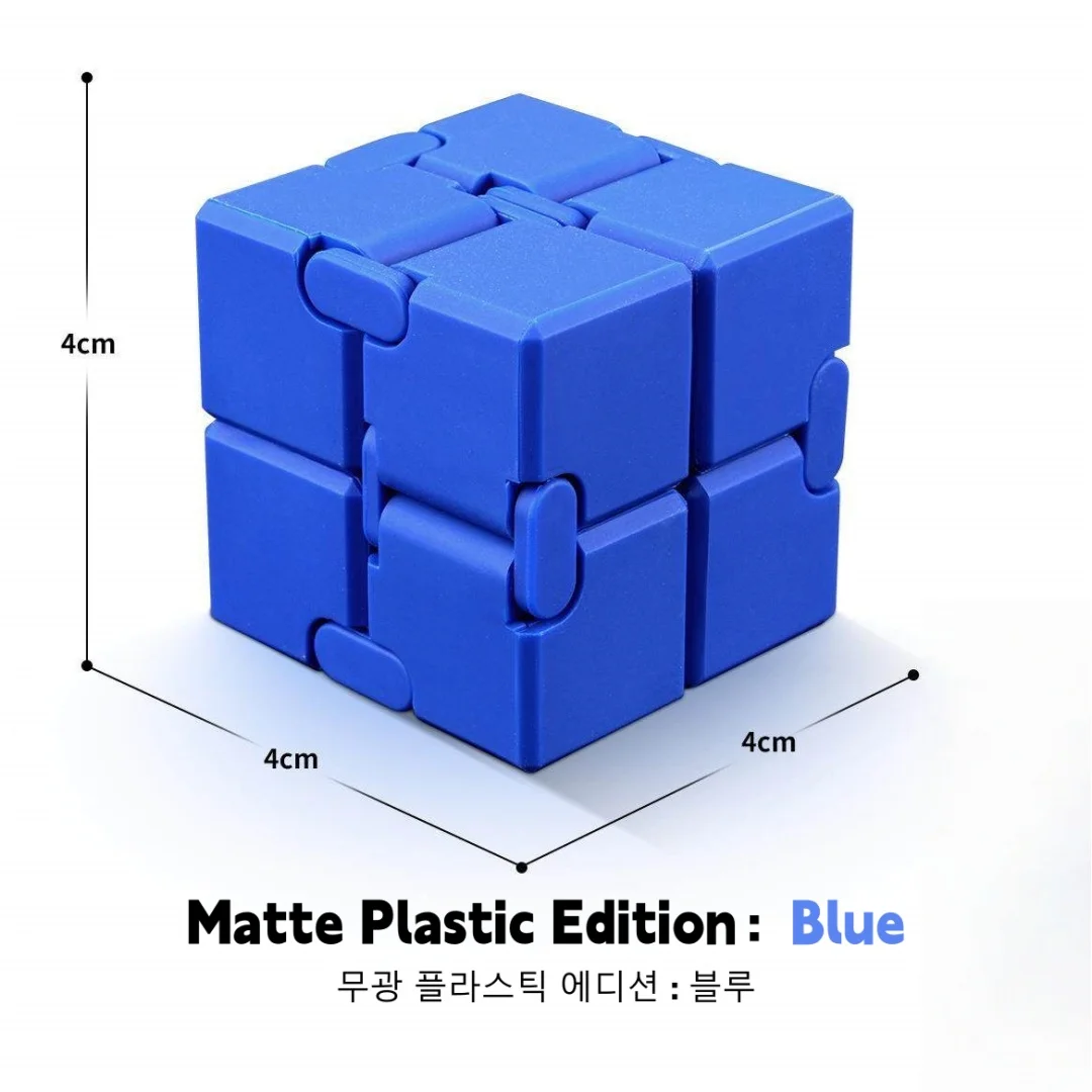 Legierung & Kunststoff Infinity Cube Fidget-Spielzeug Ultra-Langlebiger Sensorischer Stressabbau für Erwachsene & Kinder Angstlösendes Geschenk