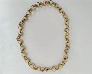 Items for Hurum Ali 12mm Thickness and 24inch Length Silver and Golden Chain Link