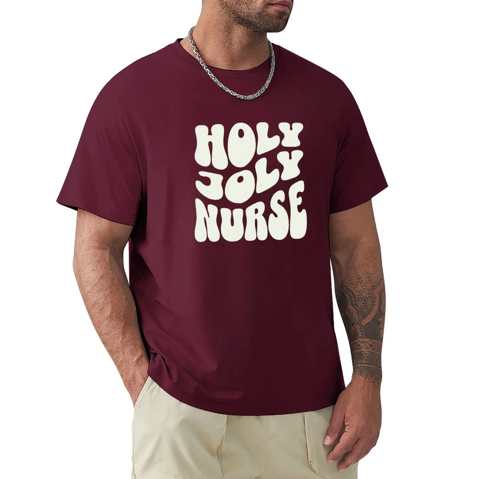 Holy Joly Nurse T-Shirt customizeds graphics cute tops oversized t shirt men