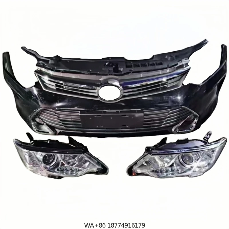

Used Auto Body Kit for for Camry Includes Nose Cut Front Bumper Assembly with Fog Light Bumper Cut-Outs Headlights