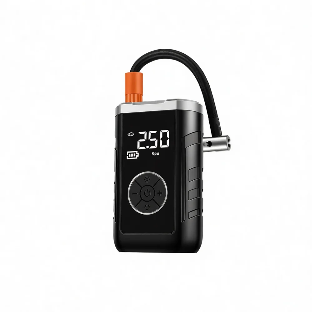 Portable Car Tire Air Compressor Electric Inflator Digital Pump Auto Stop Tire Pressure Monitoring Tool For Sedan Travel