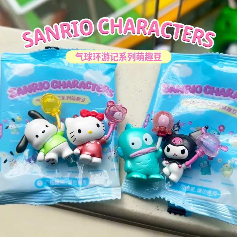 Sanrio Characters Kawaii Balloon Tour Series Blind Box Blind Bag Cute Pop Bean Doll Model Collection Anime Figure Gift Kids Toys