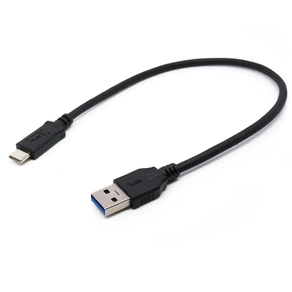 30cm 100cm USB3.1 Type-c male to USB3.0 male data charging cable for mobile phone tablet & hardisk black color