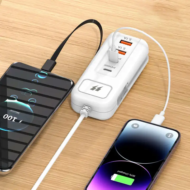 شاحن USB PD نوع C شحن سريع شواحن الحائط السريعة متعدد المنافذ USB مهايئ توزيع الهاتف المحمول الولايات المتحدة التوصيل USB نوع C شاحن سريع