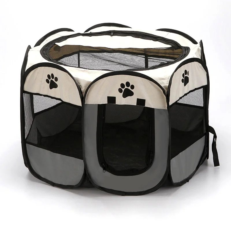 

Large Size Portable Foldable Pet Play Octagonal Cage Waterproof Cat And Dog Cage, Warm and Comfortable Pet Cage Dog Bed