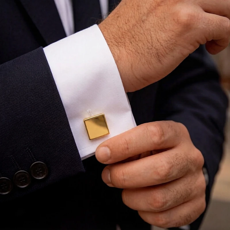 

Мужские запонки с индивидуальным логотипом и надписью, из нержавеющей стали, с возможностью выбора цвета и персонализированной эмблемы.
