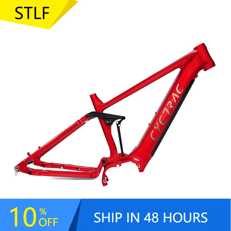 

STLF 2022 New Design Full Suspension Frame Aluminum Alloy Dual Suspension E Bike Frame for Bafang Motor