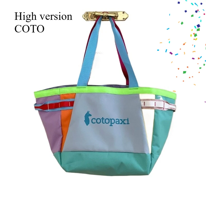 

High version casual and fashionable COTO color alpaca tote bag 2025 new dopamine outdoor travel storage shoulder bag