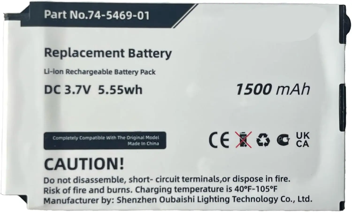 Replacement Battery for Cisco  7026G, 74-5468-01, 7925, 7925G, 7925G-EX, 7926, 7926G, CP-7925G-A-K9, CP-7925G-EX-K9