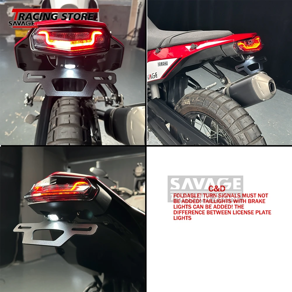 Для Yamaha Tenere 700 Rally World Raid XTZ07/XTZ700 Tenere мотоциклетный задний хвост аккуратное крыло комплект для устранения держателя номерного знака
