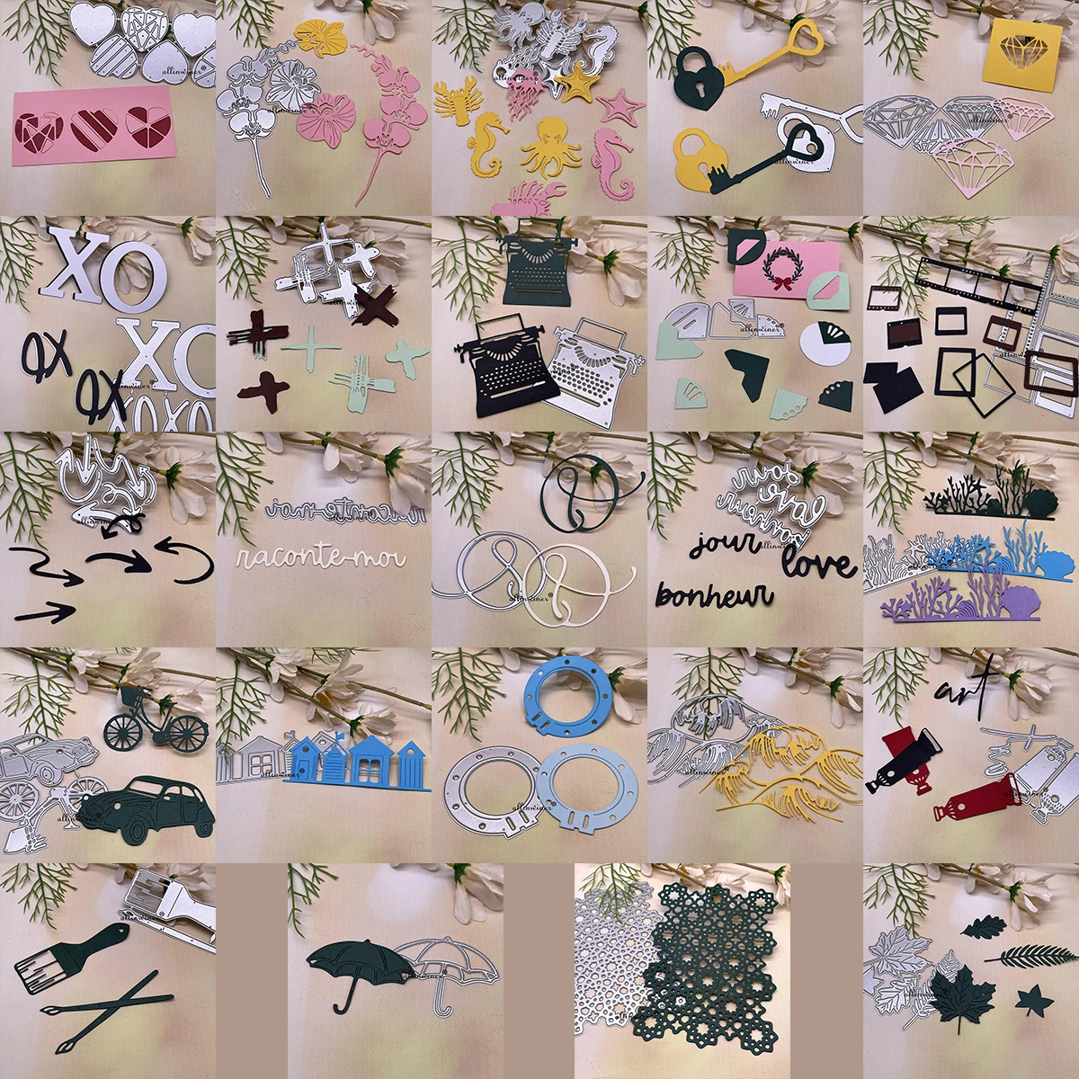 The Various card decoration Metal Cutting Dies for DIY Scrapbooking Album Paper Cards Decorative Crafts Embossing Die Cuts