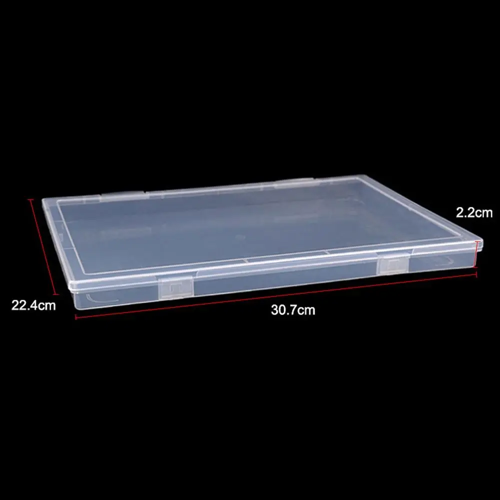 A4 Test Paper Storage Box Dust-Proof Lid Waterproof Office Document Organizer Transparent PP Desktop Sorting Box School Kid Gift