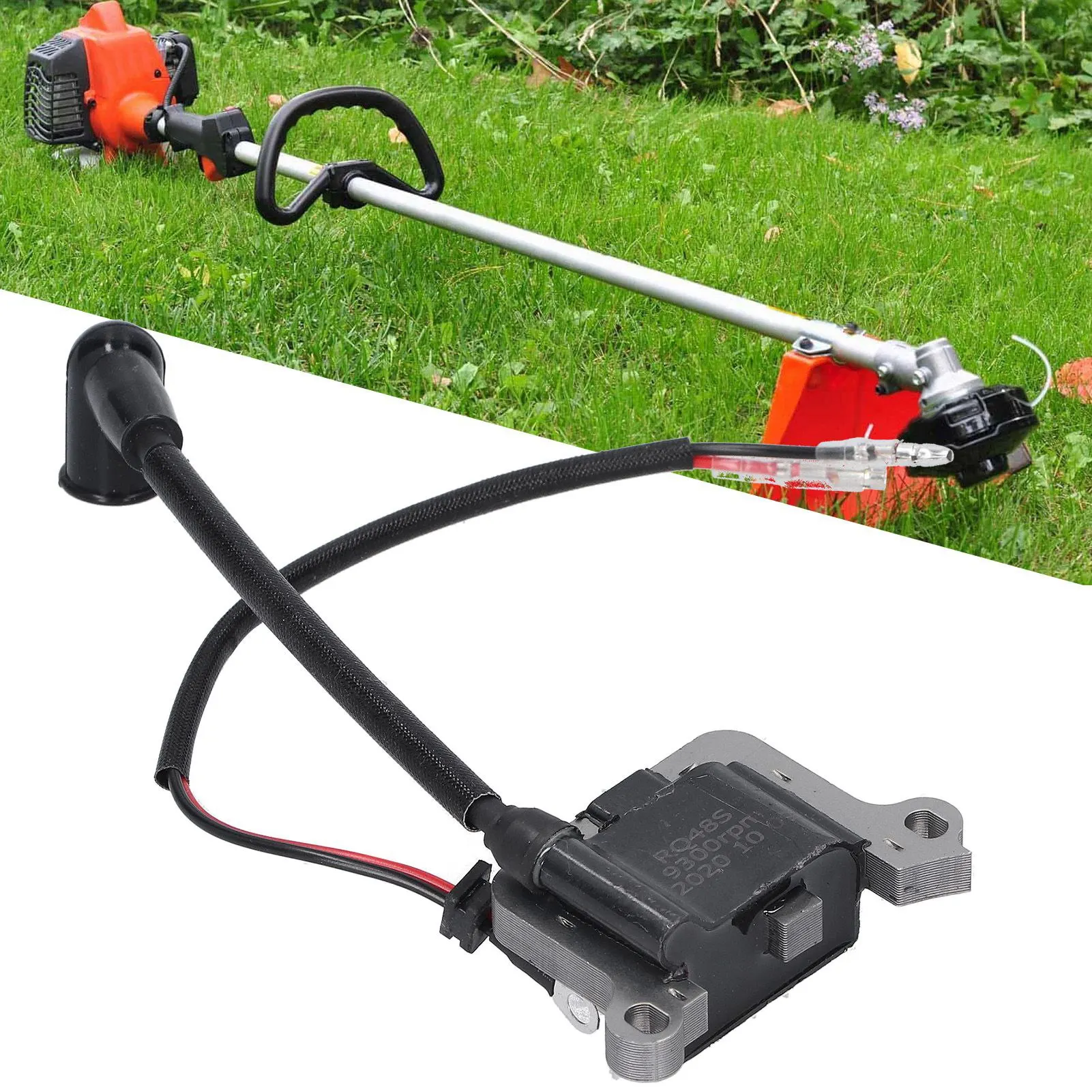 Bobina de encendido para cortadora de césped, bobina de encendido apta para desbrozadora de 63cc, cortadora de césped, motor 48 48F, cortacésped 1E48F