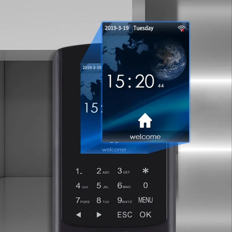 YYHC-WIFI Gerenciamento de atendimento biométrico leitor de cartão de controle de acesso Controle de acesso por impressão digital