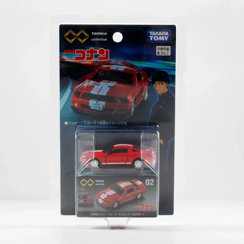 Takara Tomy Tomica Detective Conan Akai Shuichi Ford GT500 Sports Car Mini Gt Die-cast Alloy Car Model Kids Toys Christmas Gift