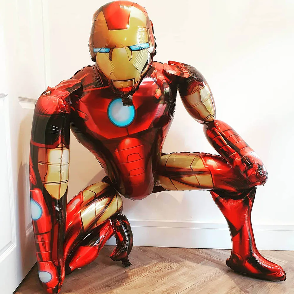 Big 3D Iron Man Spiderman Foil Balloons The Avenger Superhero Air Globos Children Birthday Party Decoration Supplies Kids Toy