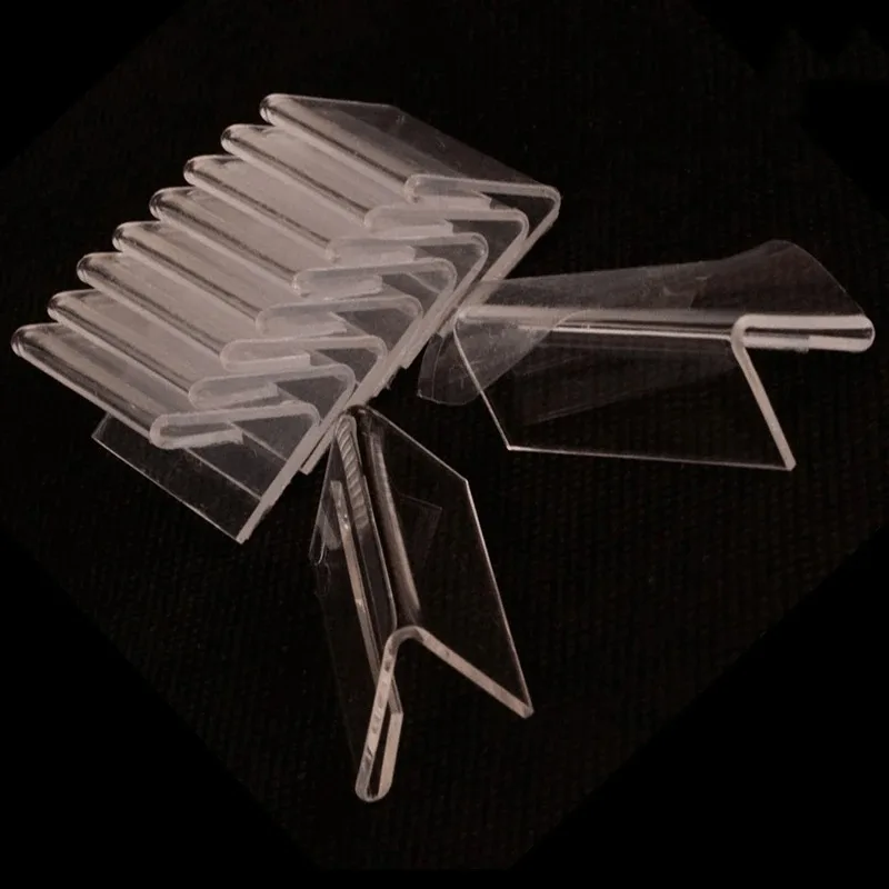 L-Shaped Price Tag Clips for Retail Display, Sleek and Professional Design for Organizing and Showcasing Cards