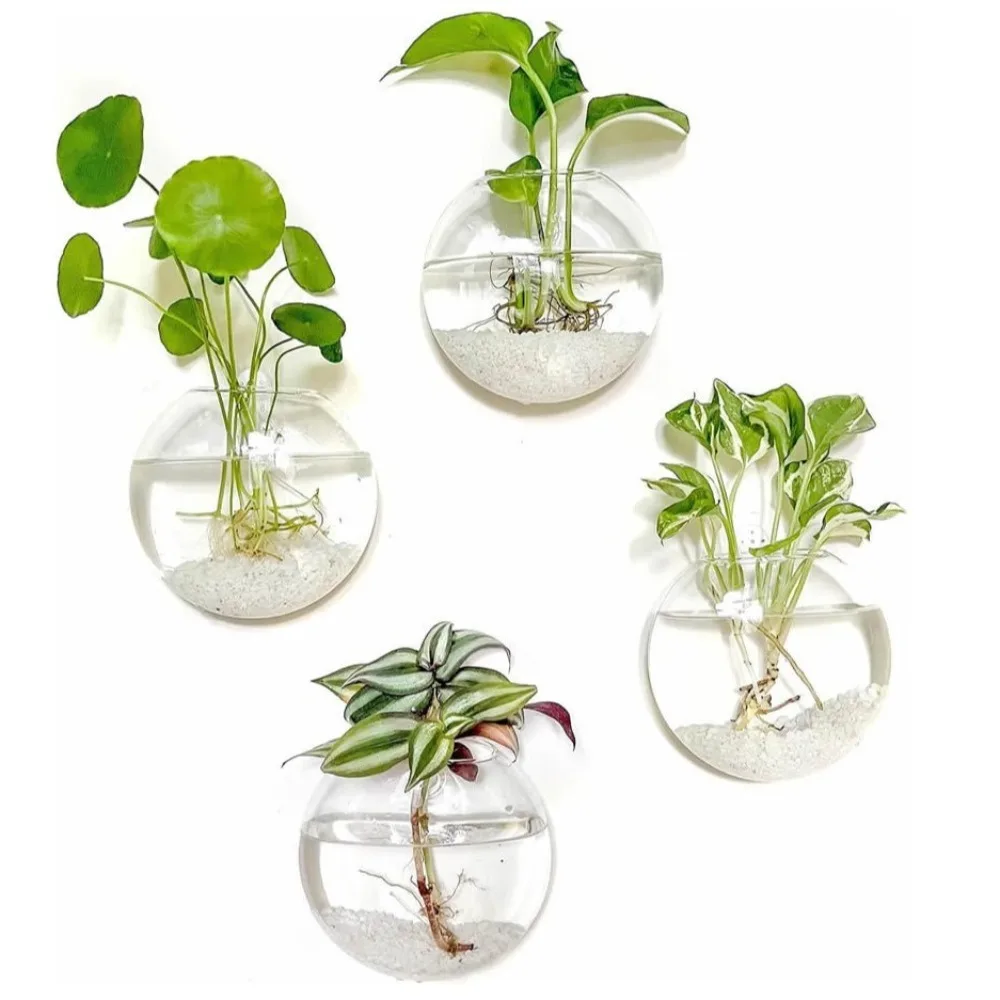 1/2/4pcs with Drainage Hole Self Watering Flower Pot for Indoor Outdoor Plants Wall Mounted Self Watering Planters