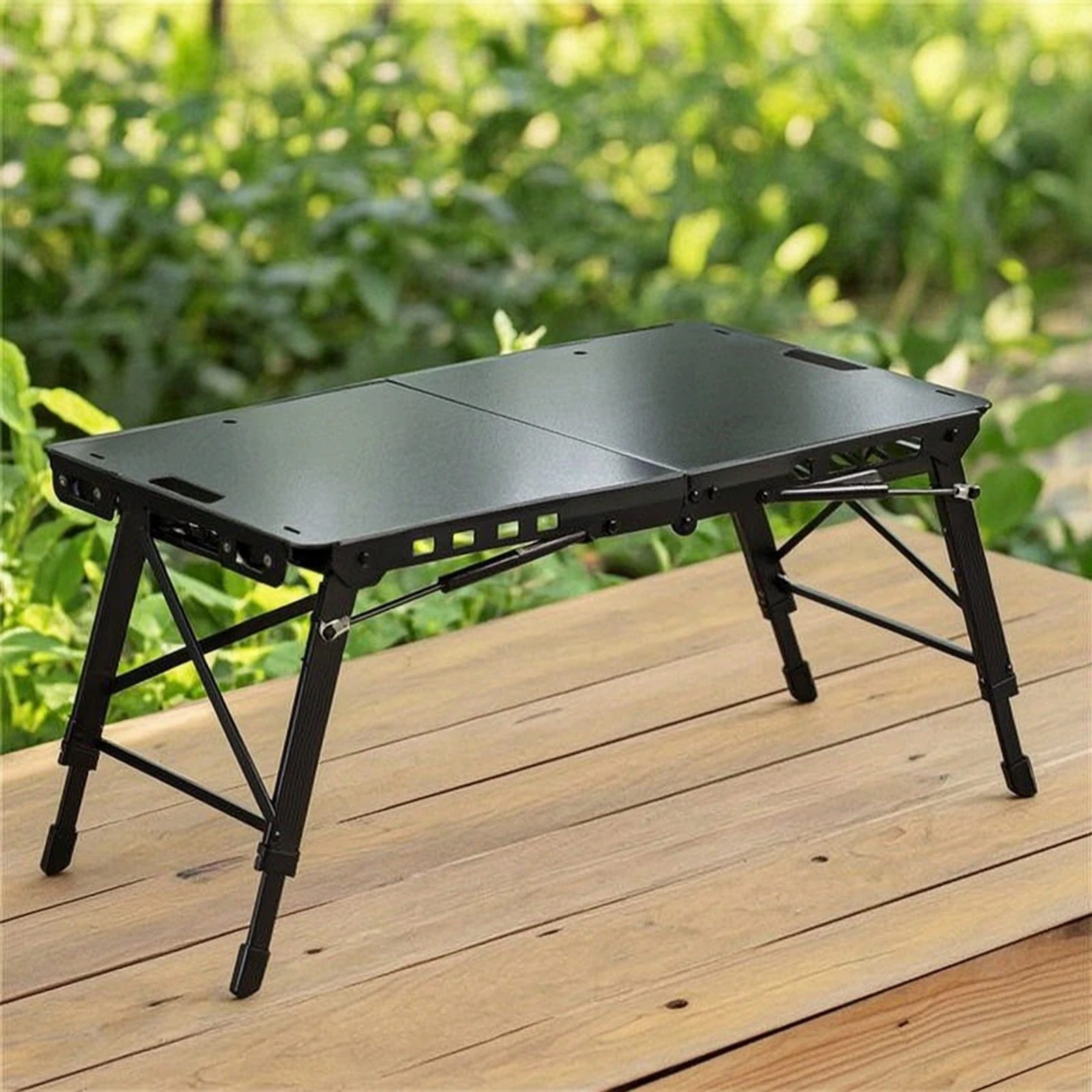 Folding Table with Hydraulic S - đánh giá và giá Camping Cooking Table Foldable