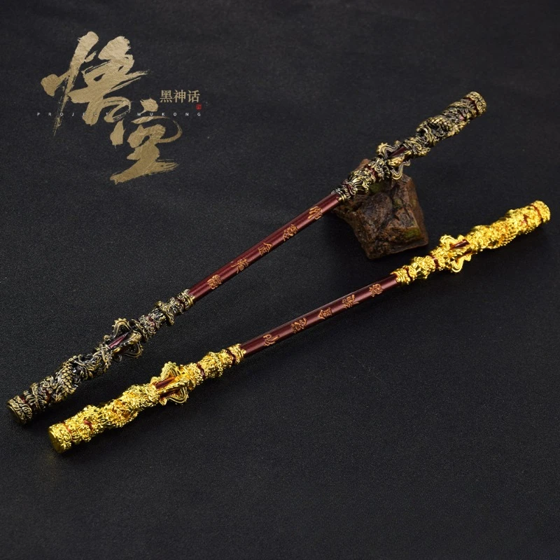 30Cm Zwarte Mythe: Wukong Sun Wukong Magic Gouden Knuppel Spel Anime Metalen Zwaarden Katana Wapen Model Ornament Ambachten Geschenken Speelgoed
