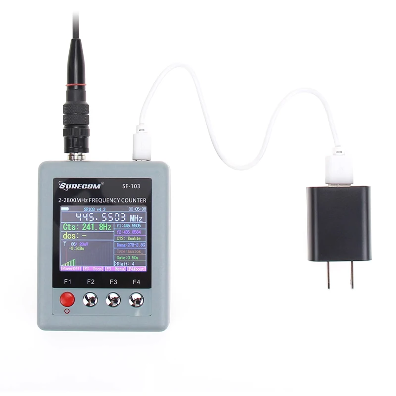 New SF-103 DMR Digital Signal Testable SF103 2MHz-200MHz/27MHz -2800MHz Portable Frequency Counter CTCCSS/DCS Meter Testable