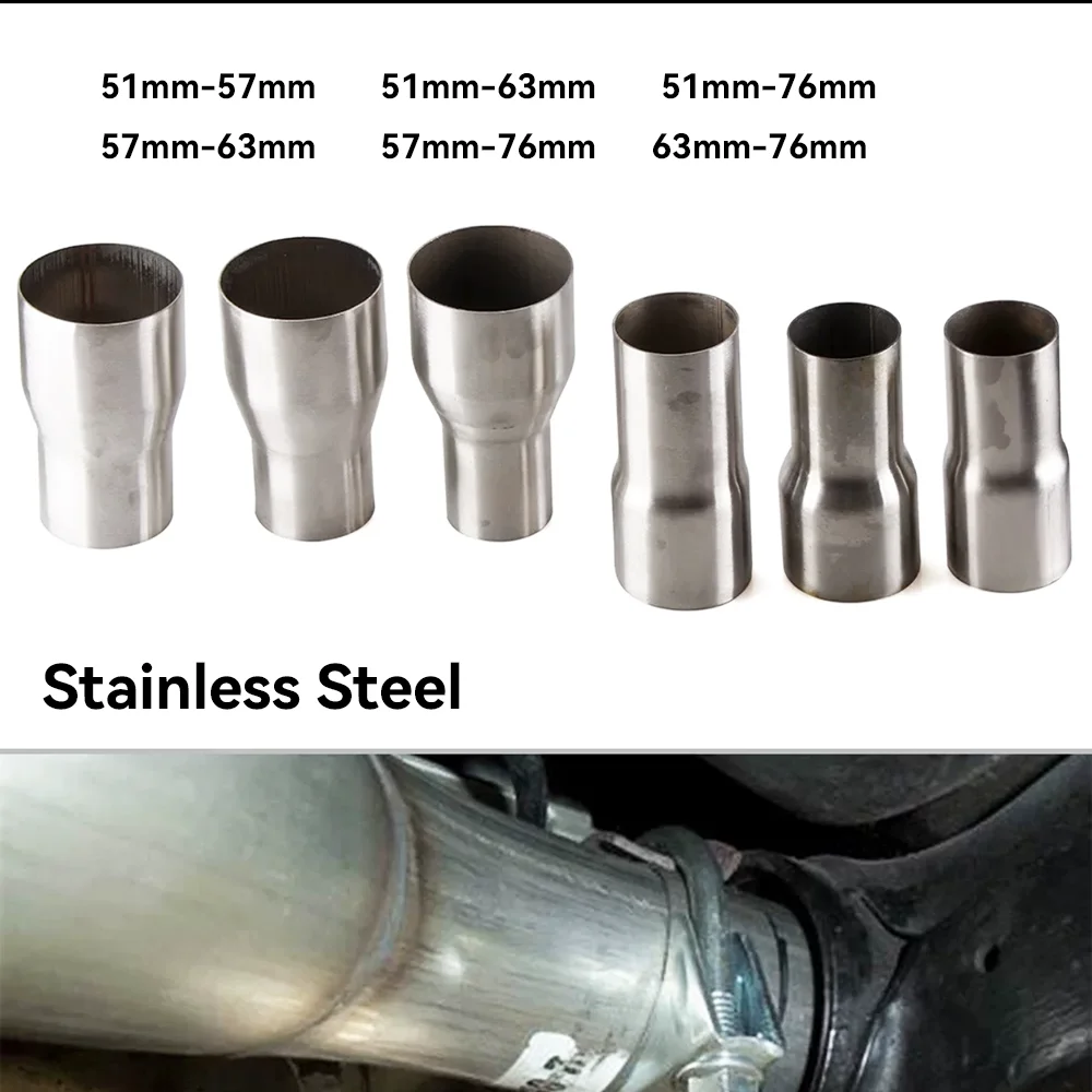 51-76mm Intake Pipe Connection Fittings Automotive Modification Exhaust Pipe Joint Variable Diameter Pipe Conversion Adapter