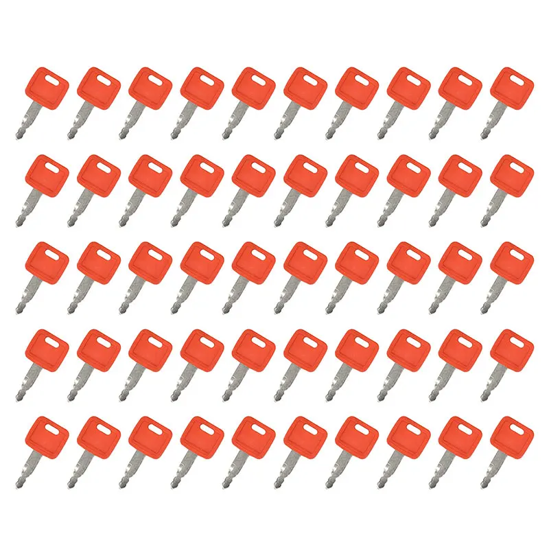 H800 50PCS Ignition Keys Compatible With New Holland Compatible With Hitachi Excavator Case Dozer