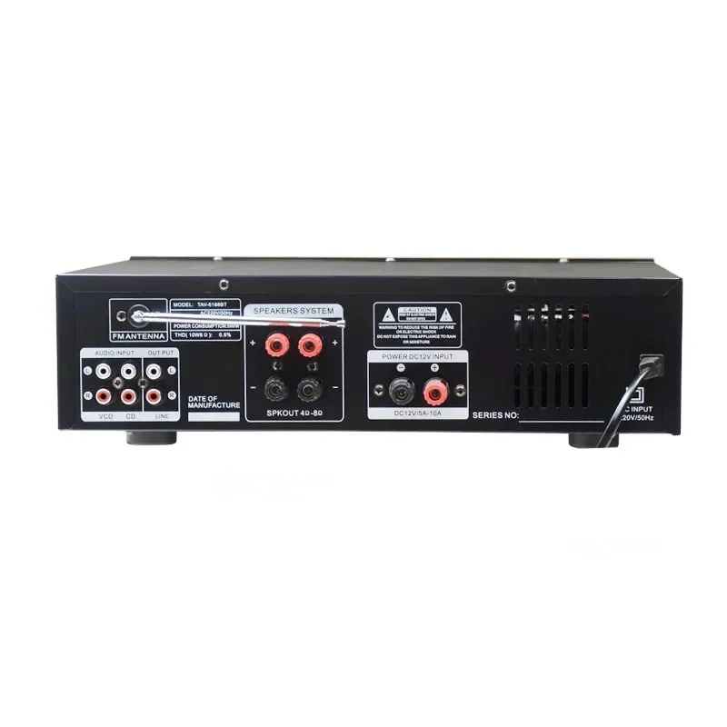 Amplificador de dentes azuis 110v 220v, amplificador de alto-falante de som de teatro, karaokê ok, carro, casa, alta potência, 300w * 2, 2.0, 1000 watts