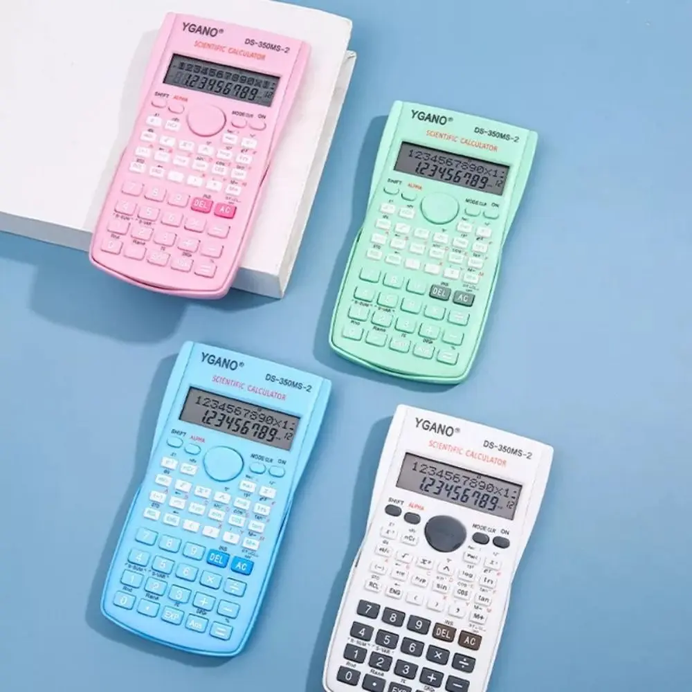 Colorful 12 Digit Scientific Calculators Multifunctional Math Function Calculator Exam Silde Student Calculator School Supplies