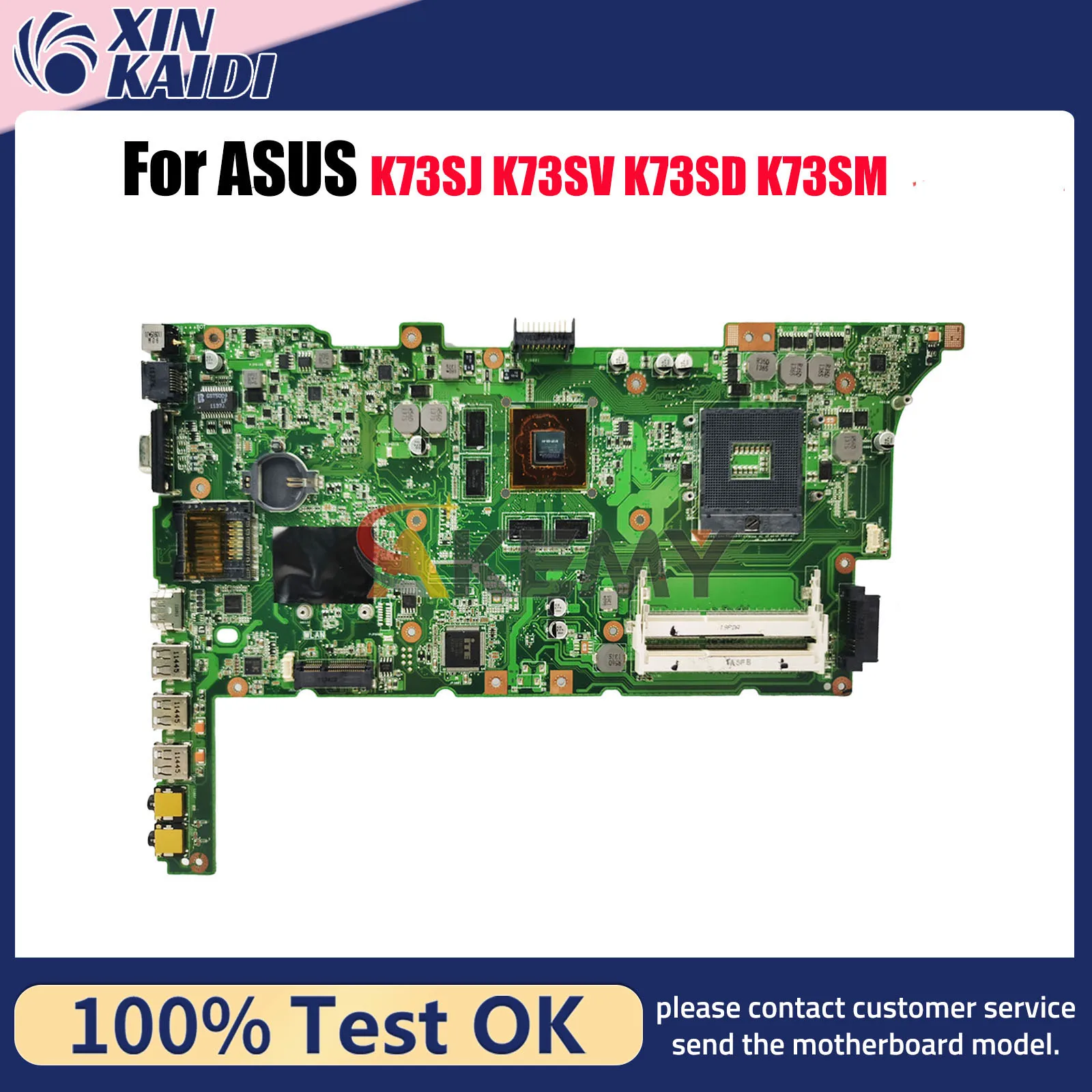 K73SD Scheda Madre Del Computer Portatile Per ASUS K73S K73SD K73SM K73SV K73SJ Notebook Mainboard in magazzino 100% test OK spedizione veloce stk