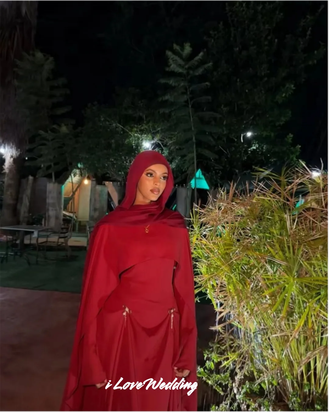 Muslim Red Long Prom Dresses Beaded Full Sleeves A-Line Floor-Length Pleated Elegant Saudi Arabia Wedding Party Dress Customized