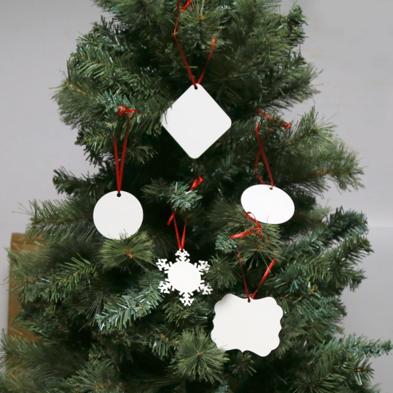 

Blank Sublimation Christmas Ornament Pendant Sublimation Blank Heat Transfer