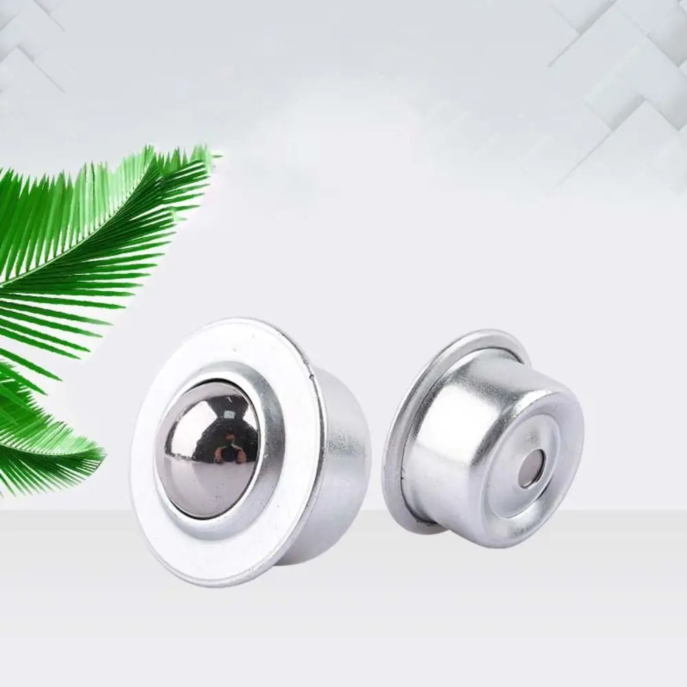 Rueda giratoria de bola de acero y Metal, rueda redonda de ojo Universal para carritos de maquinaria, herrajes para muebles