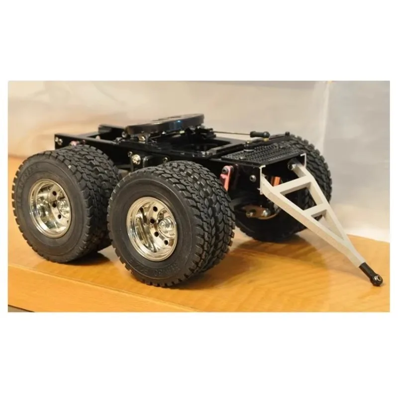 

Пластиковые гальванические колеса с шинами для 1/14 Tamiya RC Truck Car SCANIA R730 Прицеп Универсальная двойная рама колес DIY Запчасти