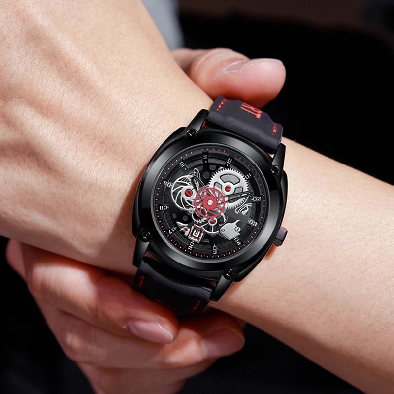 CQ239 Fashionable Men watch, trendy silicone straps, outdoor waterproof quartz watches, sports clocks, gifts,watches for man