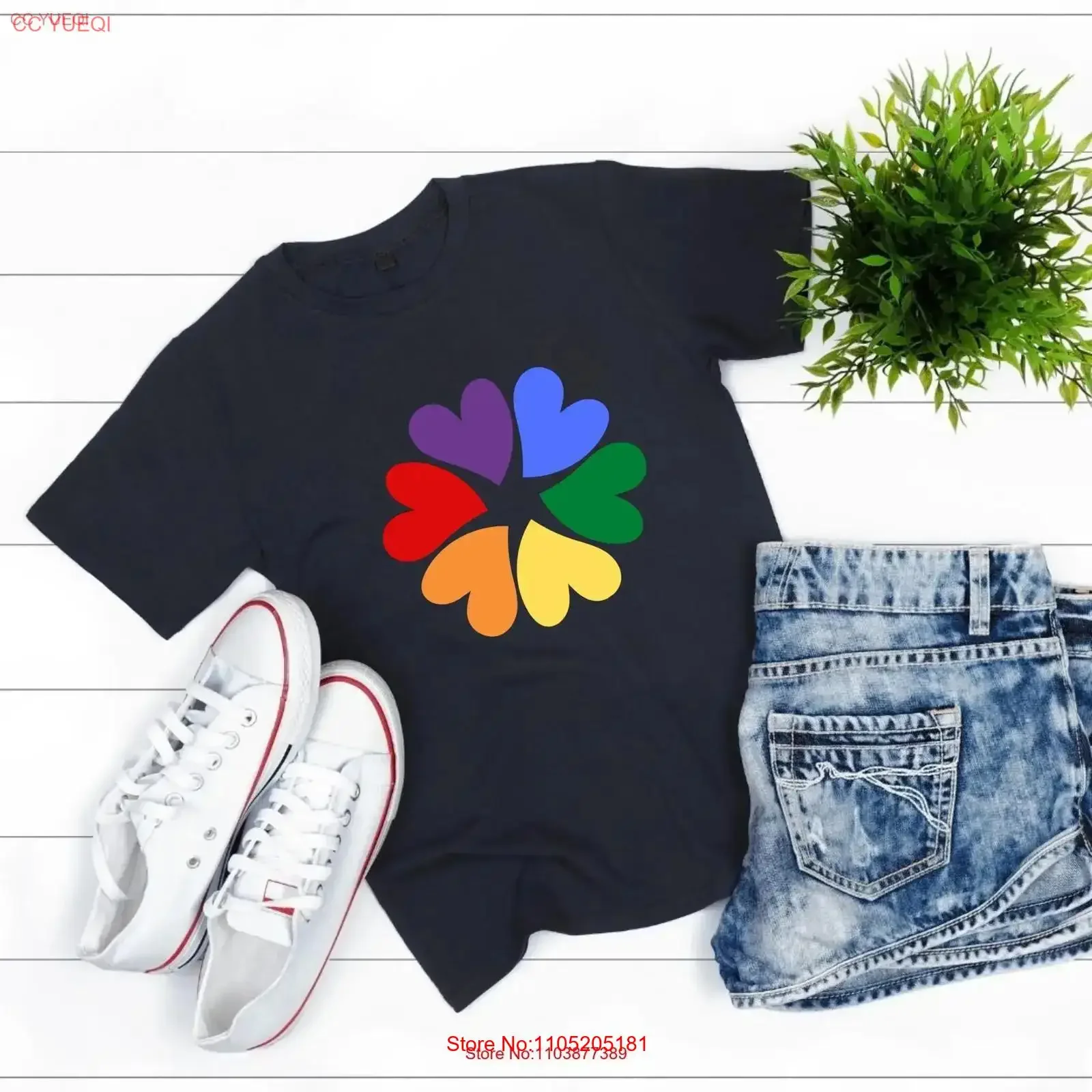 

Красочная футболка с сердечками, милая мягкая футболка на день Святого Валентина, винтажный стираный растянутый топ на день Святого Валентина для повседневной носки, стильный унисекс