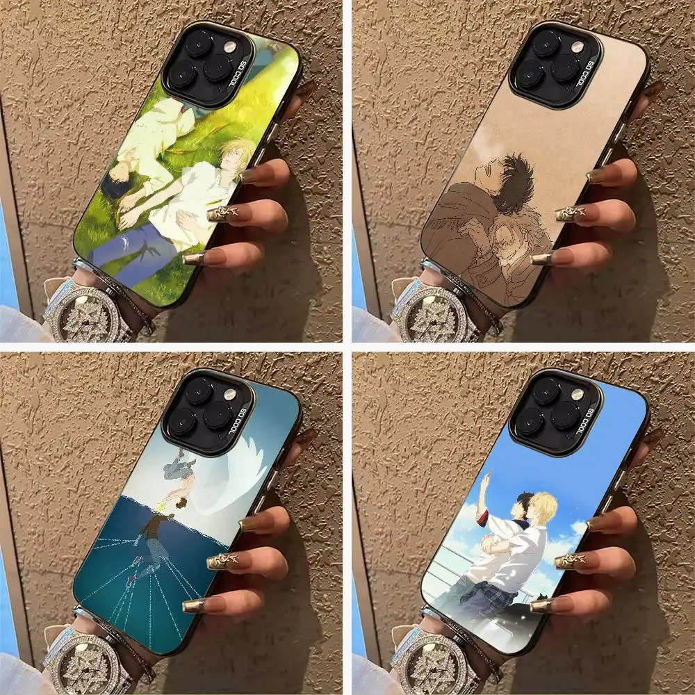 

B-BANANA- FISH Phone Case For IPhone17 16 11 12 13 14 15 16 Pro Max Plus Cover Colored Silver Funda Bumber