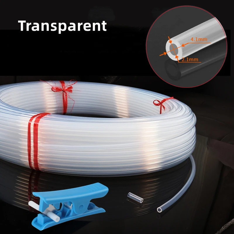 1/2/4M Bowden-Extruder PTFE-Schlauch für J-Head Hotend V5 V6 1,75mm Filament ID 2mm AD 4mm Teflonrohr für Ender 3 3D-Drucker-Teile