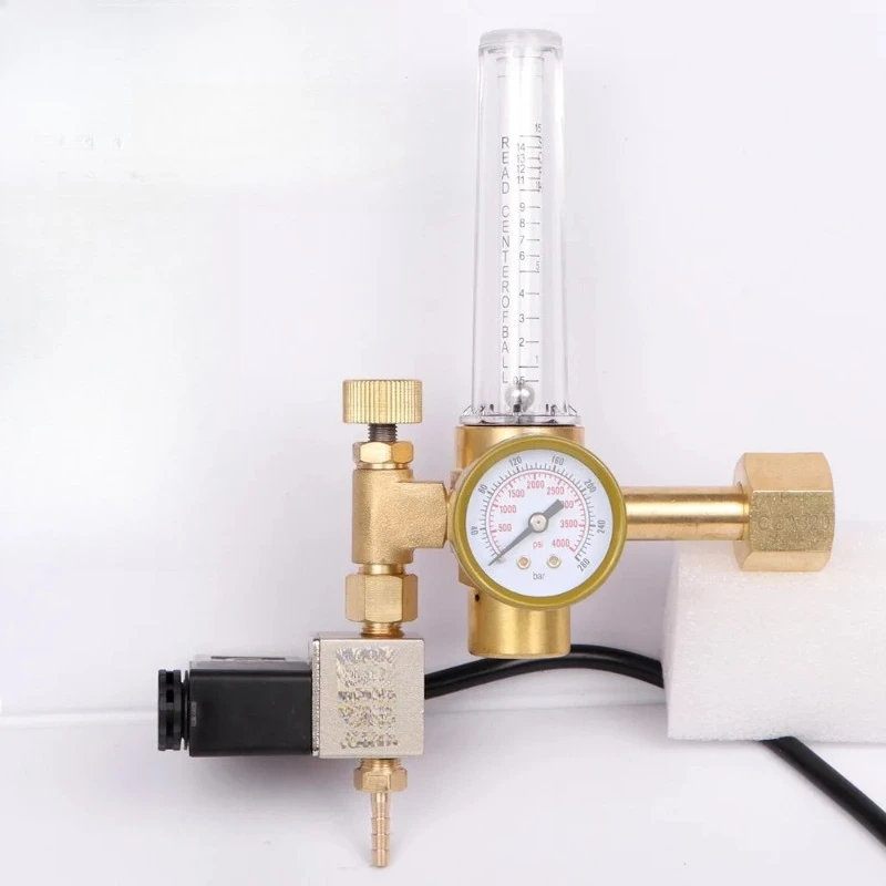 Greenhouse Horticulture Hydroponics Temperature And Humidity Controller Carbon Dioxide Decompressor  Pressure Gauge Flowmeter