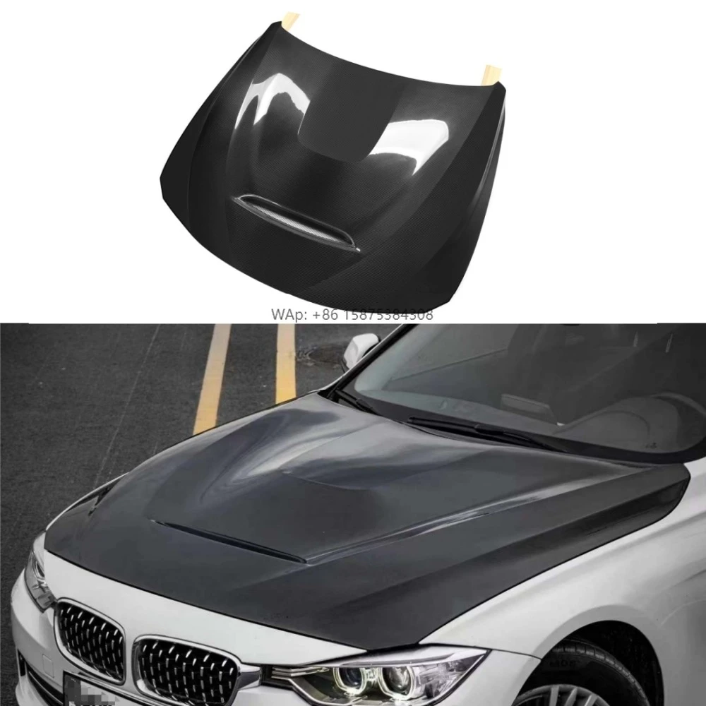 

Real Carbon Fiber GTS Style Front Hood Bonnet for 3 Series F30 2012-2018 New Condition Engine Cover