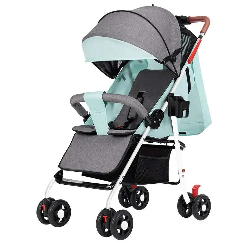 

Shutongle Super Light Bi-directional Baby Kids High View Trolley Baby Walking God Tool One Button Folding 216 Deep Space Grey